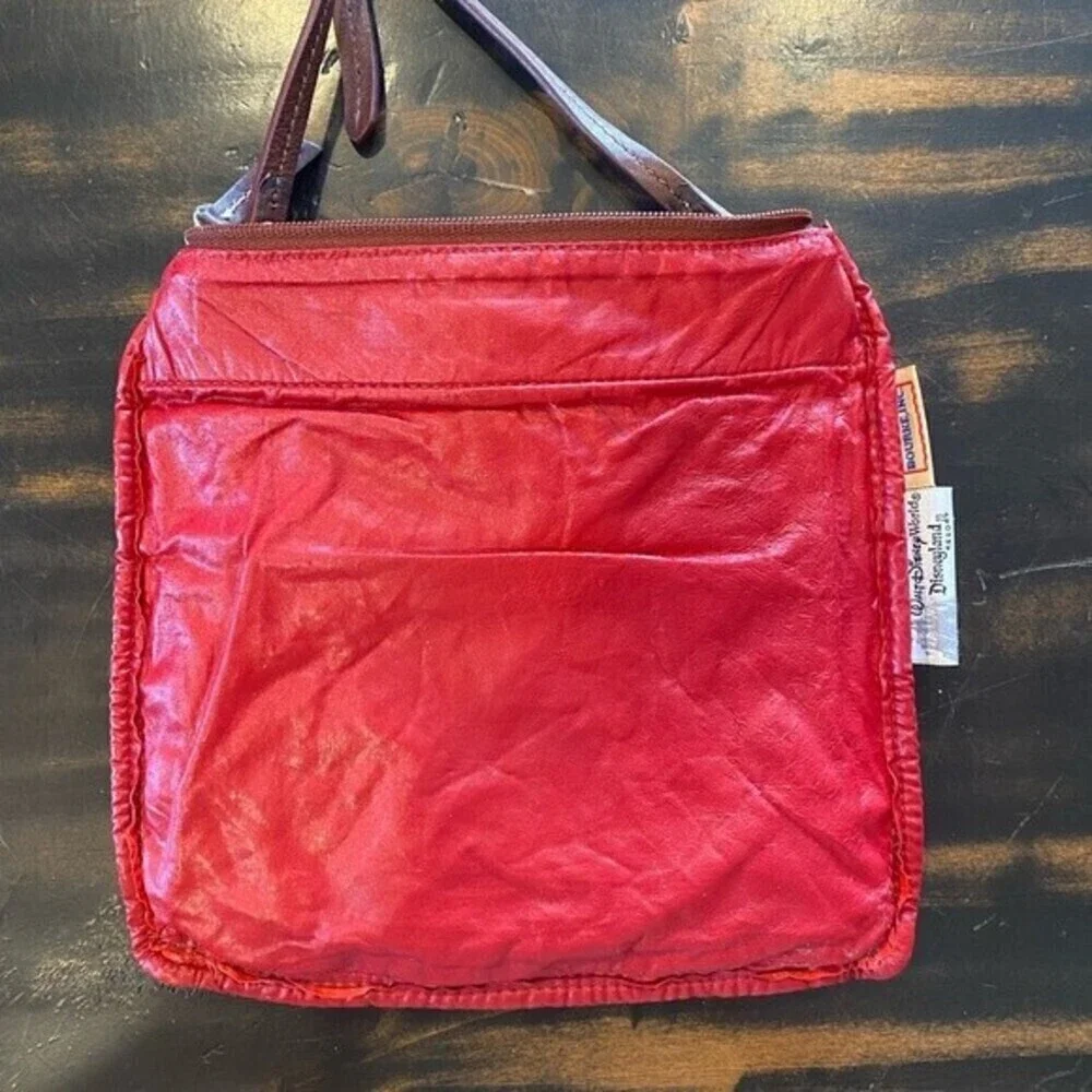 Disney Dooney & Bourke Brown Tonal Mickey Mouse Triple Zip Crossbody Purse